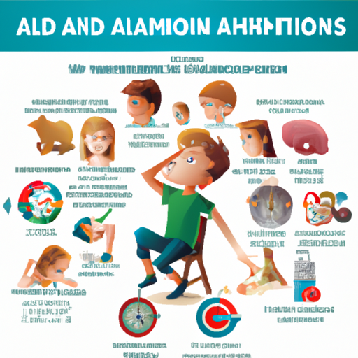 איור המתאר את הסימפטומים והמאפיינים השכיחים של ADHD